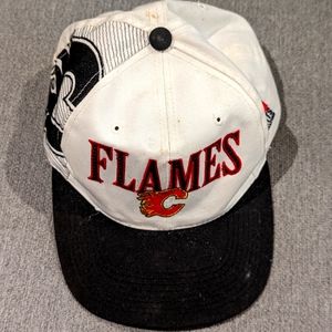 Retro Calgary flames hat